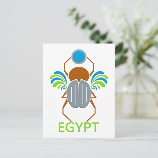 EGYPTE briefkaart (Staand voorkant)