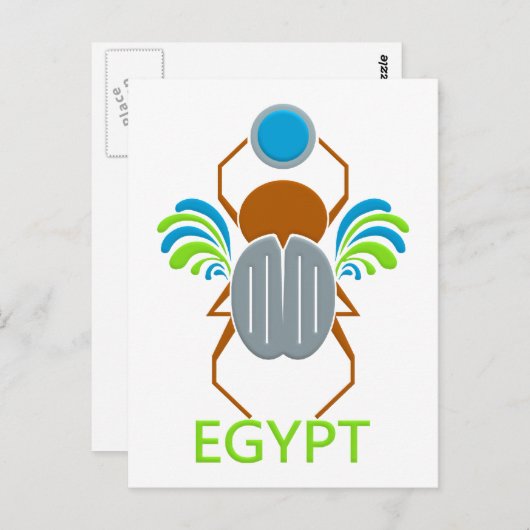 EGYPTE briefkaart (Voorkant / Achterkant)