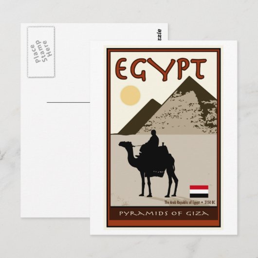 Egypte Briefkaart (Voorkant / Achterkant)