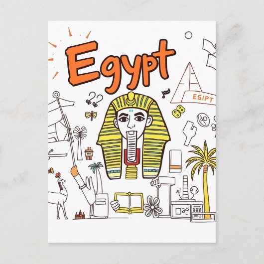 Egypte Briefkaart (Voorkant)
