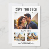 Egypte Caïro bestemming bruiloft foto opslaan datu Save The Date (Voorkant)