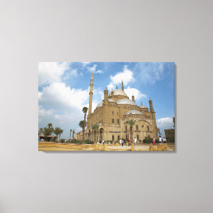 Egypte, Caïro, Citadel, Moskee van Mohammed Ali 2 Canvas Afdruk