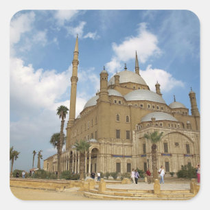 Egypte, Caïro, Citadel, Moskee van Mohammed Ali 2 Vierkante Sticker
