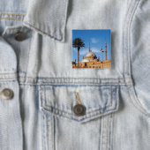 Egypte, Caïro, Citadel, Muhammad Ali Moskee Vierkante Button 5,1 Cm (In situ)