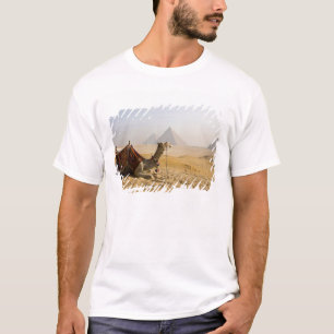 Egypte, Caïro. Een eenzame kameel T-shirt