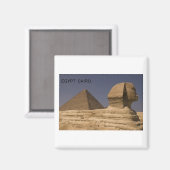 Egypte Caïro Giza Sphinx (St.K.) Magneet (Voorkant / Achterkant)