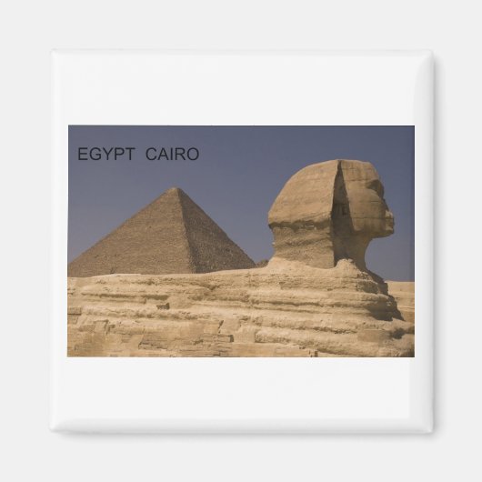 Egypte Caïro Giza Sphinx (St.K.) Magneet (Voorkant)
