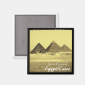 Egypte, Caïro, Piramides (magneet) Magneet (Voorkant / Achterkant)