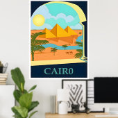 Egypte-Caïro reisposter Poster (Thuiskantoor)