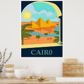 Egypte-Caïro reisposter Poster (Keuken)
