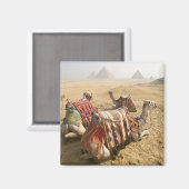 Egypte, Caïro. Rustende kamelen Magneet (Voorkant / Achterkant)
