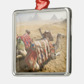 Egypte, Caïro. Rustende kamelen Metalen Ornament (Links)