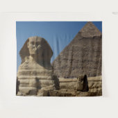 Egypte Caïro Sfinx Beeld Piramides Scene Backdrop Wandkleed (Voorkant (horizontaal))