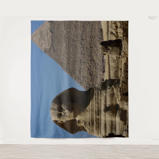 Egypte Caïro Sfinx standbeeld Piramides Scene Acht Wandkleed (Voorkant)