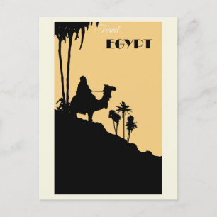 Egypte Camel Desert Travel Briefkaart