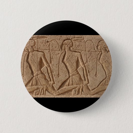 egypte carvings ronde button 5,7 cm (Voorkant)