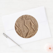 egypte carvings ronde sticker (Envelop)