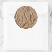 egypte carvings ronde sticker (Tas)