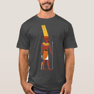 Egypte, de Egyptische god amun King Deity Scepter T-shirt
