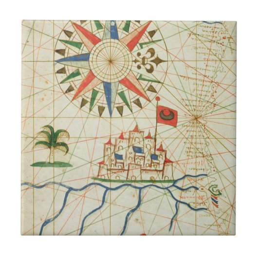 Egypte, de Nijl en Caïro Tegeltje (Voorkant)