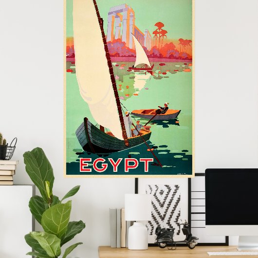 Egypte De Nijl Poster (Thuiskantoor)