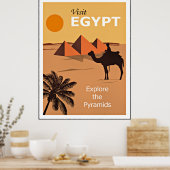 Egypte, de Pyramiden onderzoeken, Poster (Keuken)