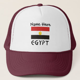Egypte Egyptische Vlag Gepersonaliseerde Naam  Trucker Pet