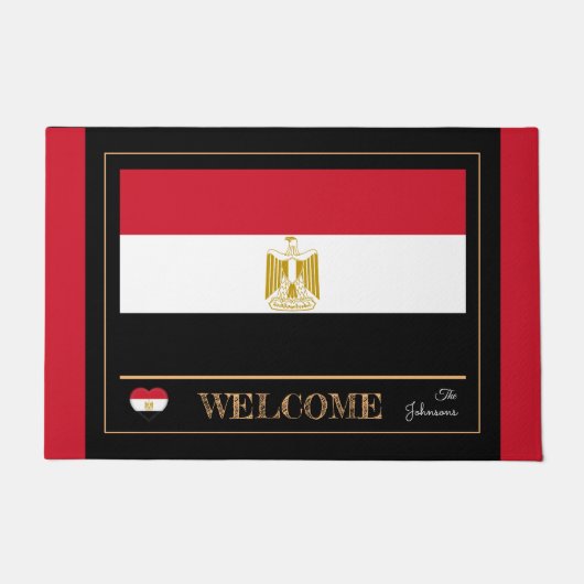 Egypte & Egyptische vlag huis matten / sport Welko (Voorkant)