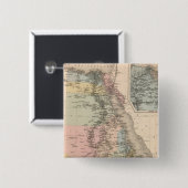 Egypte en Abyssinia Vierkante Button 5,1 Cm (Voorkant /achterkant)