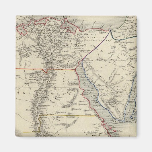 Egypte en Arabië Petraea Magneet (Voorkant)