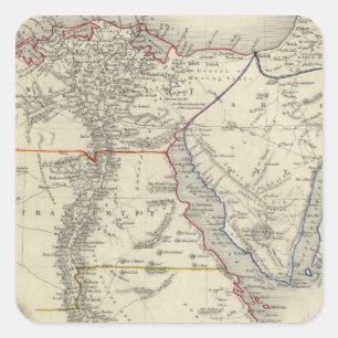Egypte en Arabië Petraea Vierkante Sticker