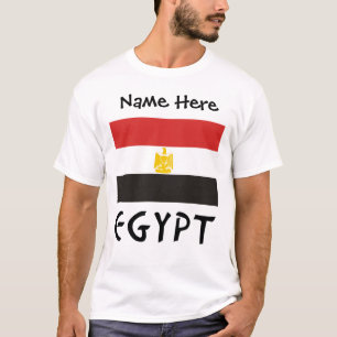 Egypte en de Egyptische vlag met Jouw naam T-shirt