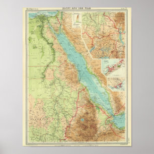 Egypte en de Nijl Poster