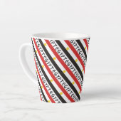 Egypte en Egyptische vlag gepersonaliseerd Latte Mok (Linkerhoek)