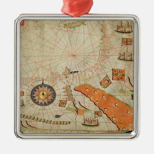 Egypte en het Rode Zee Metalen Ornament (Voorkant)