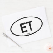 Egypte "ET" Ovale Sticker (Envelop)