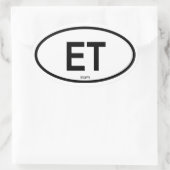 Egypte "ET" Ovale Sticker (Tas)