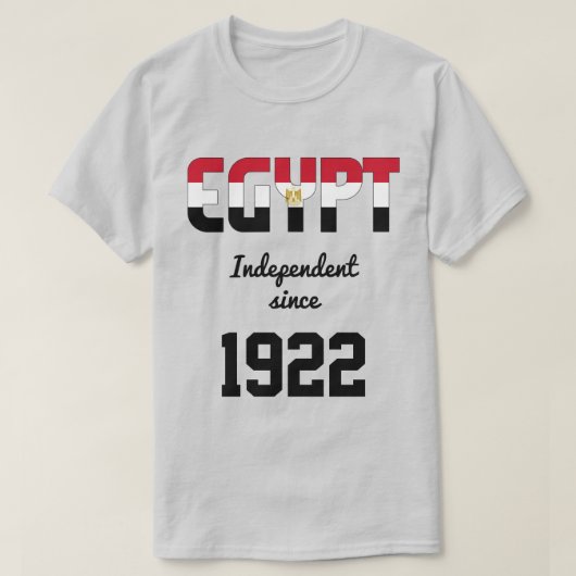 Egypte Flag Independence Celebration T-Shirt (Design voorkant)