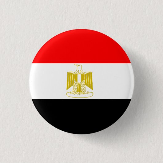 EGYPTE FLAG RONDE BUTTON 3,2 CM (Voorkant)