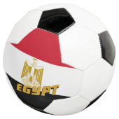 Egypte Football en Egyptische vlag / sport Voetbal (Drie kwart)