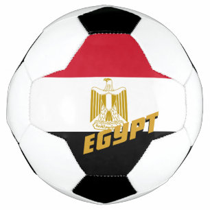 Egypte Football en Egyptische vlag / sport Voetbal