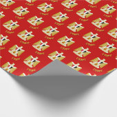 Egypte Geschenken verpakking, Egyptische vlag, Emb Cadeaupapier (Hoek)