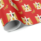 Egypte Geschenken verpakking, Egyptische vlag, Emb Cadeaupapier (Rol Hoek)