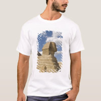 Egypte, Giza. De grote Sfinx verrijst boven de