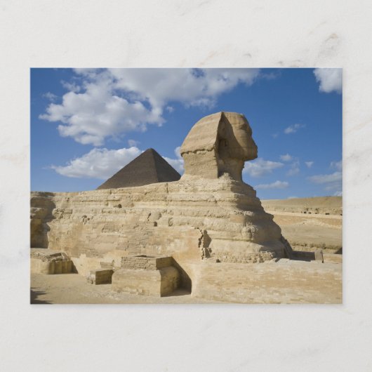 Egypte, Giza. De grote Sphynx stijgt boven de 2 Briefkaart (Voorkant)