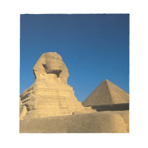 Egypte, Giza, De Sfinx, Oude Rijk, Unesco Notitieblok