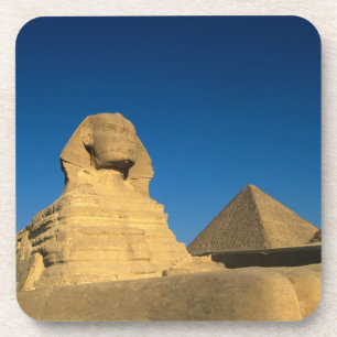 Egypte, Giza, De Sfinx, Oude Rijk, Unesco Onderzetter