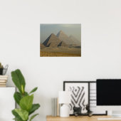Egypte, Giza, Giza Pyramids Complex, Giza Plateau Poster (Thuiskantoor)