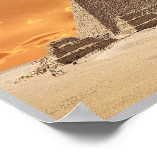 Egypte - Giza - Necropoli - Poster (Hoek)