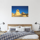Egypte, Giza, The Sphinx, Old Kingdom, Unesco Canvas Afdruk (Insitu (Slaapkamer))
